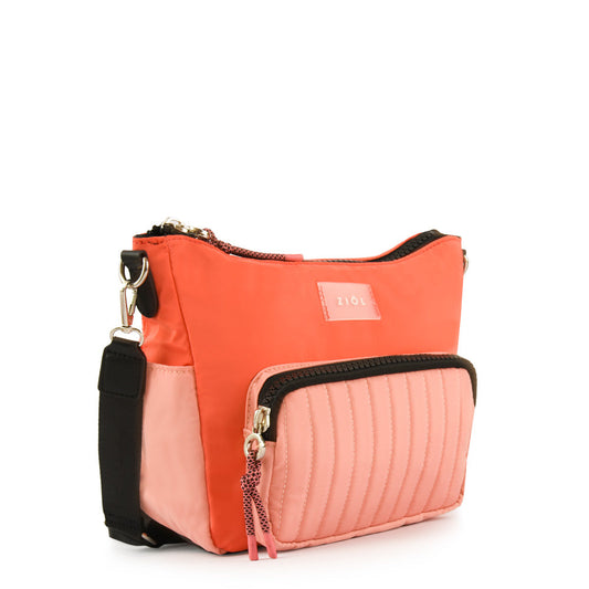 Bandolera Pradis Coral/Sandía